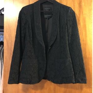 Guess black lace blazer